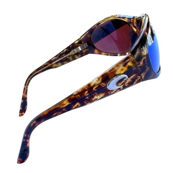 COSTA DEL MAR Sunglasses SW10 Swordfish Tortoise Brown Blue Mirrored Lenses Made - Picture 3 of 9